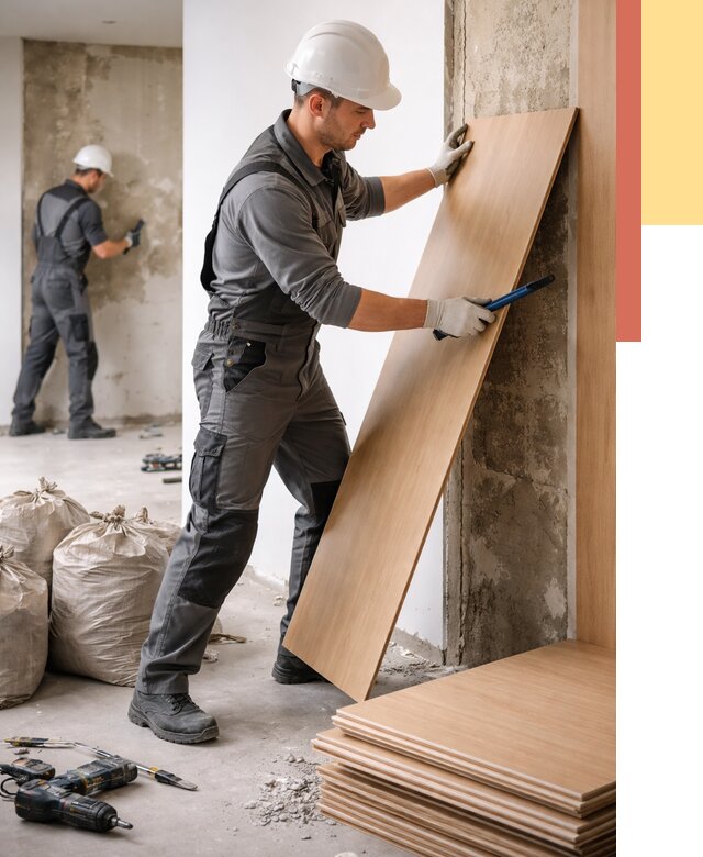 Демонтаж стеновых панелей в Нефтеюганске от 3559 руб. за м² быстро и недорого | ОТДЕЛОЧНИК-Нфт