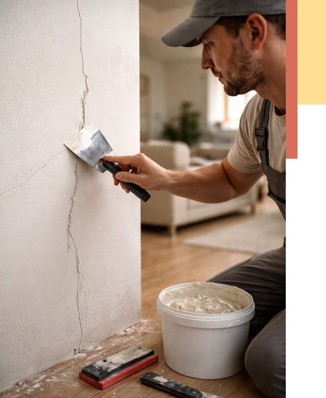 Заделка трещин и сколов в Нефтеюганске от 2491 руб. — быстро и недорого | ОТДЕЛОЧНИК-Нфт