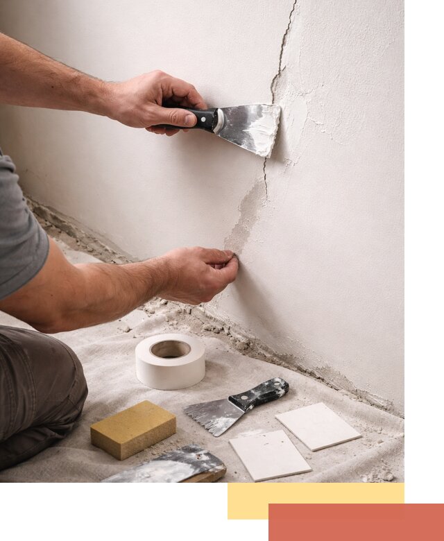 Заделка трещин и сколов в стенах и потолках в Нефтеюганске