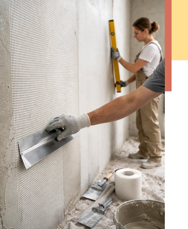 Армирование стен стеклосеткой в Нефтеюганске от 3254 руб. под ключ | ОТДЕЛОЧНИК-Нфт