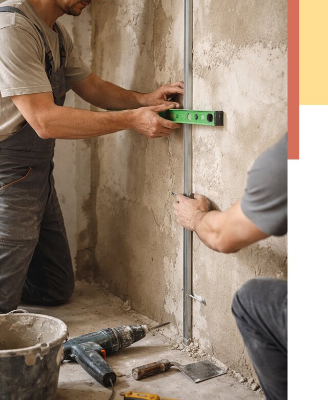 Установка штукатурных маяков в Нефтеюганске от 7118 руб. — быстро и недорого | ОТДЕЛОЧНИК-Нфт