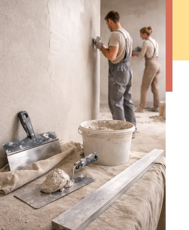 Штукатурка стен гипсовая в Нефтеюганске от 4576 руб/м2 — быстро и недорого | ОТДЕЛОЧНИК-Нфт