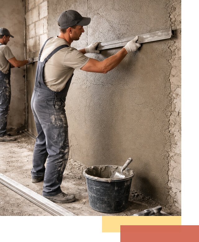 Штукатурка стен цементно-песчаная в Нефтеюганске профессионально