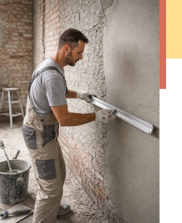 Штукатурка кирпичных стен в Нефтеюганске от 4576 руб/м2 — быстро и недорого | ОТДЕЛОЧНИК-Нфт