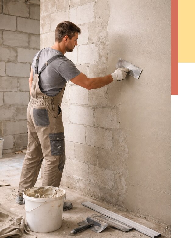 Штукатурка стен из газобетона в Нефтеюганске от 2135 руб./м2 — быстро и недорого | ОТДЕЛОЧНИК-Нфт