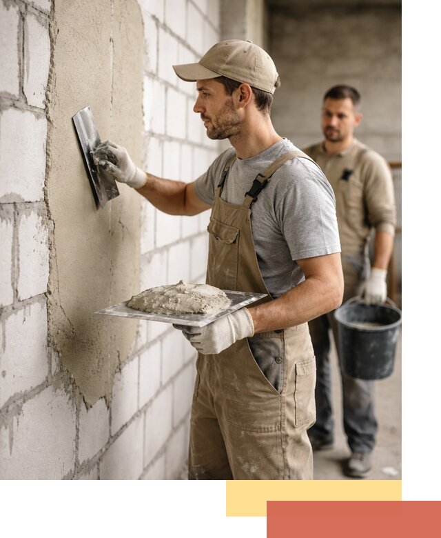 Штукатурка стен из газобетона в Нефтеюганске под ключ