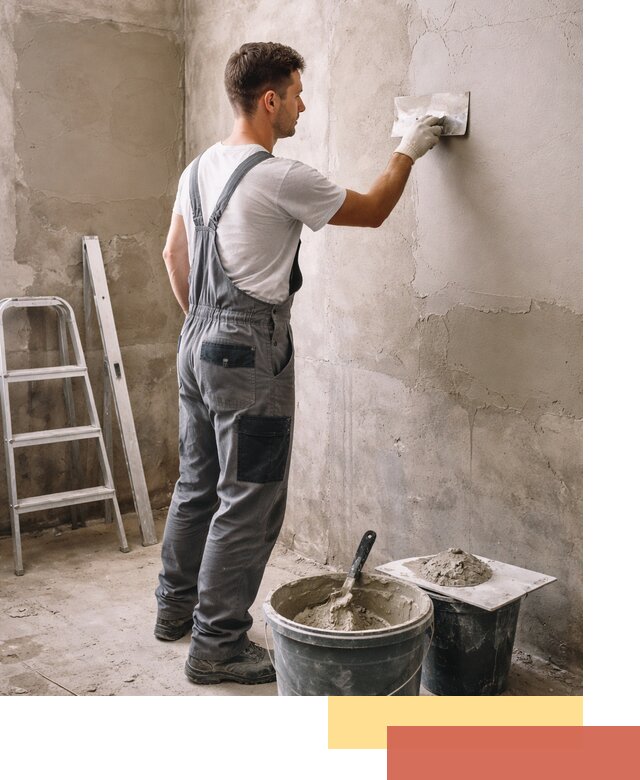 Штукатурка стен в ванной под ключ в Нефтеюганске