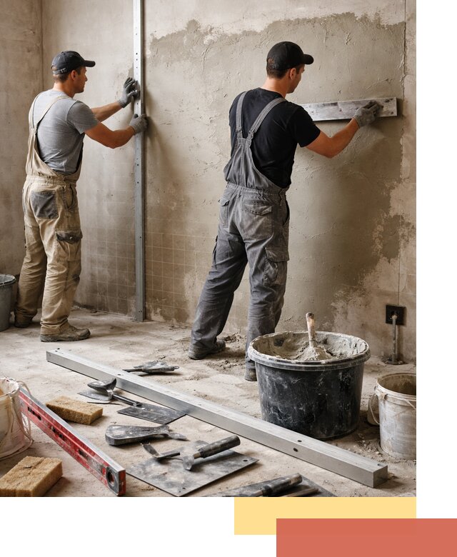 Профессиональная штукатурка стен под плитку в Нефтеюганске