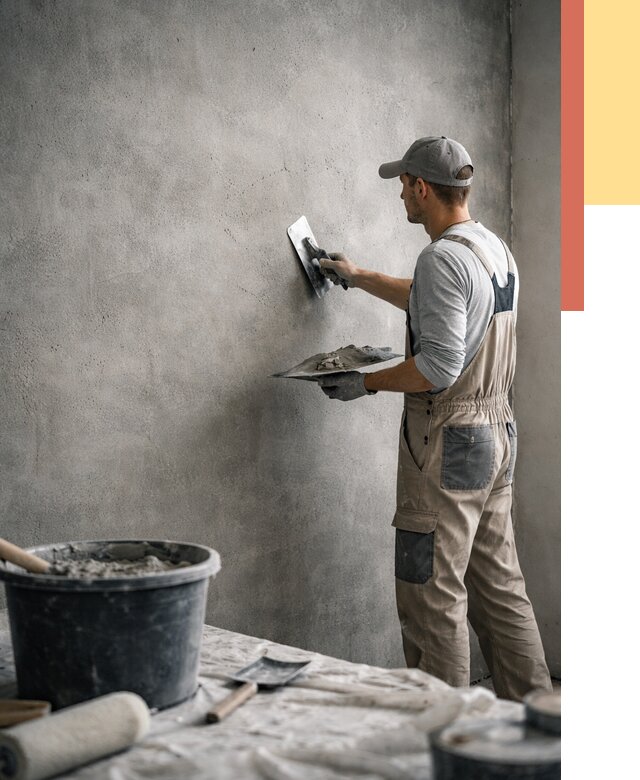 Декоративная штукатурка под бетон в Нефтеюганске от 2542 руб./м² — нанесение под ключ | ОТДЕЛОЧНИК-Нфт