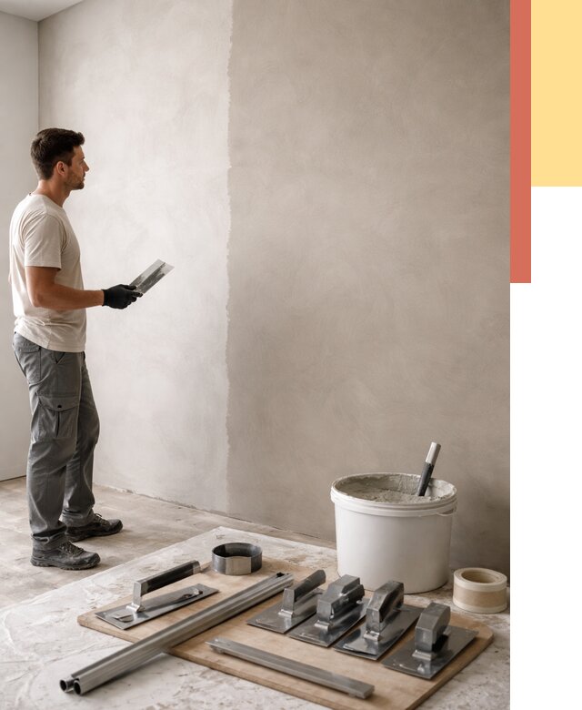 Нанесение микроцемента на стены в Нефтеюганске от 3254 руб./м2 под ключ | ОТДЕЛОЧНИК-Нфт