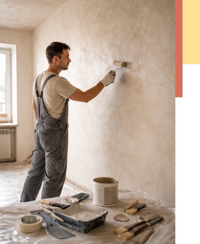 Нанесение лессирующей краски по декоративке в Нефтеюганске от 1779 руб. | ОТДЕЛОЧНИК-Нфт