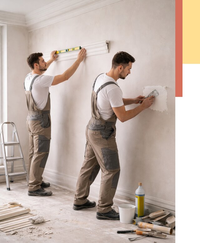 Монтаж лепнины на стены в Нефтеюганске от 4576 руб. — недорого, быстро | ОТДЕЛОЧНИК-Нфт