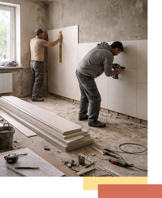 Монтаж ПВХ панелей на стены в Нефтеюганске качественно и быстро