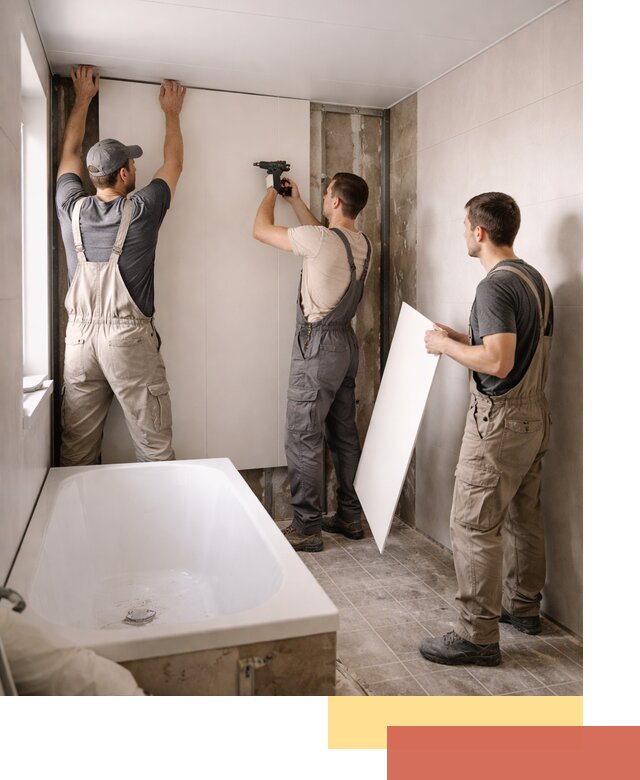 Отделка ванной панели ПВХ профессионально в Нефтеюганске