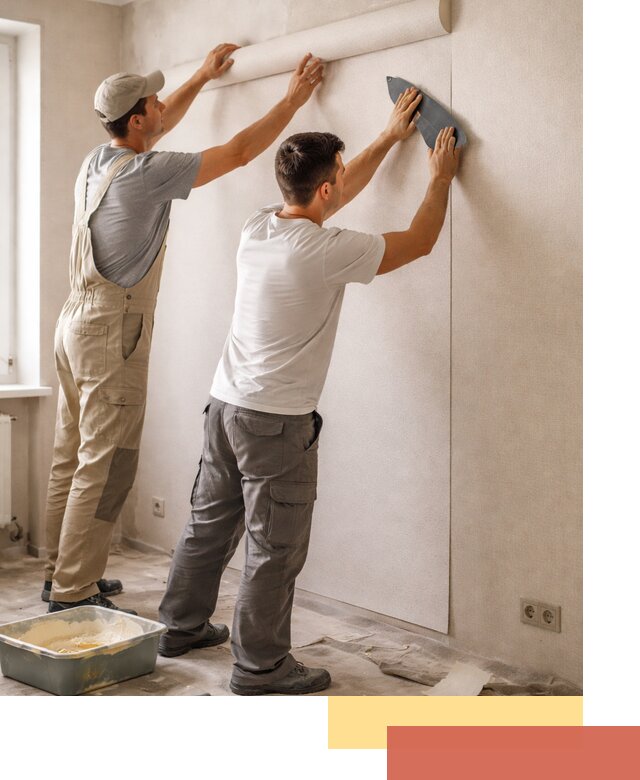 Поклейка виниловых обоев в Нефтеюганске профессионально и качественно