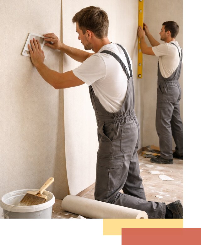 Поклейка бумажных обоев в Нефтеюганске качественно и недорого