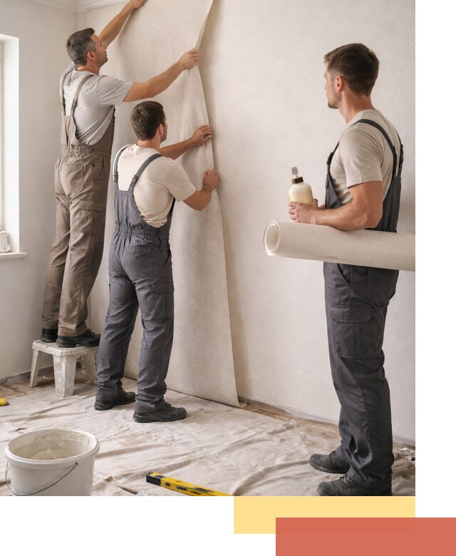 Оклейка стен обоями в Нефтеюганске — качественно и профессионально