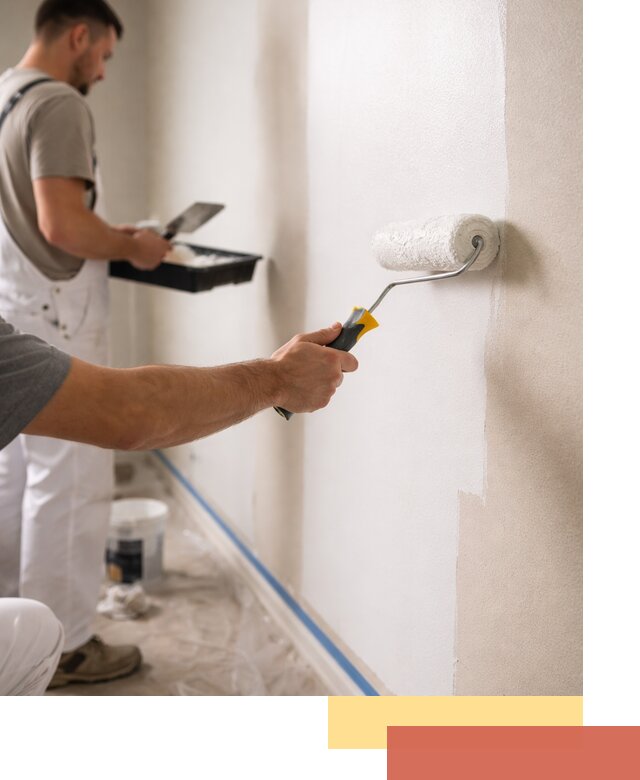 Покраска стен акриловой краской профессионально в Нефтеюганске