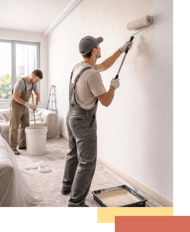 Покраска стен в офисе в Нефтеюганске — быстрый и качественный ремонт