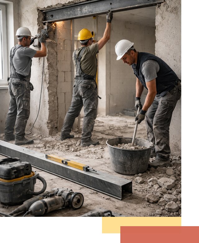 Создание проемов в стенах и несущих конструкциях в Нефтеюганске