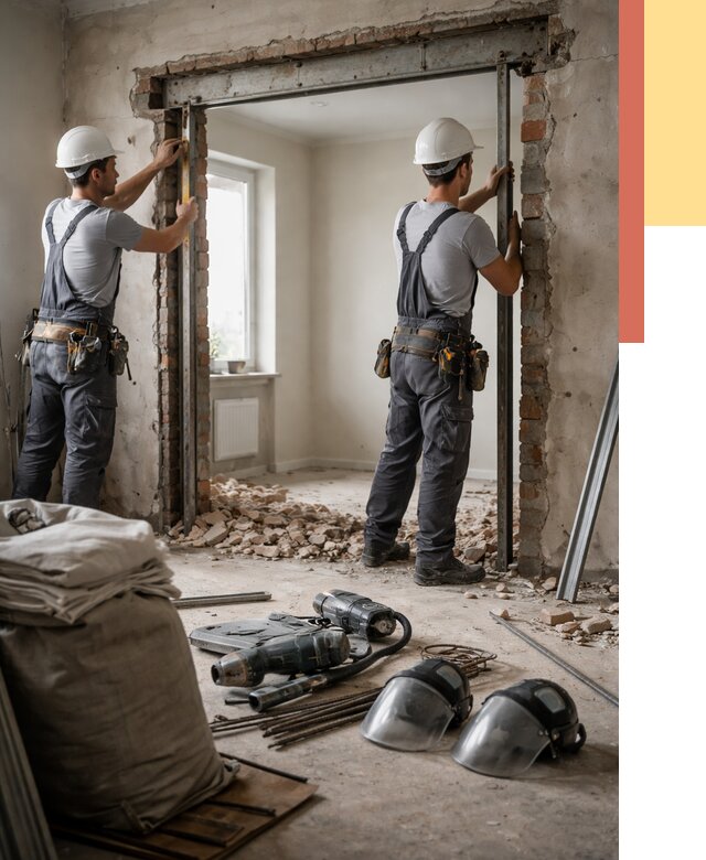 Расширение дверного проема в Нефтеюганске от 12710 руб. под ключ | ОТДЕЛОЧНИК-Нфт