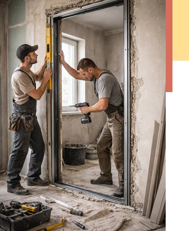 Закладка дверного проема в Нефтеюганске от 3559 руб. — быстро и недорого | ОТДЕЛОЧНИК-Нфт