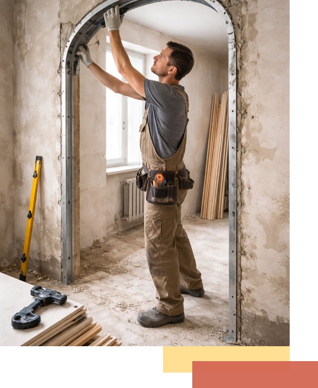 Устройство арочного проема в Нефтеюганске под ключ