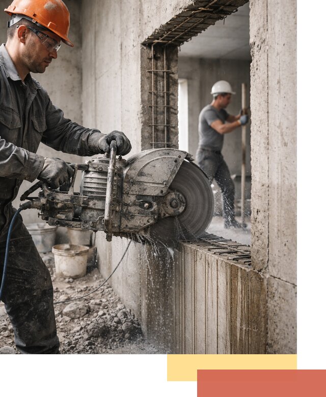 Алмазная резка проемов в Нефтеюганске быстро и точно