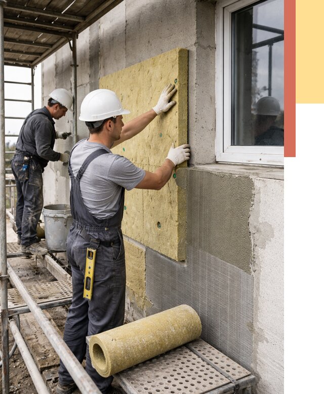 Утепление стен в Нефтеюганске от 4372 руб. под ключ — быстро и недорого | ОТДЕЛОЧНИК-Нфт