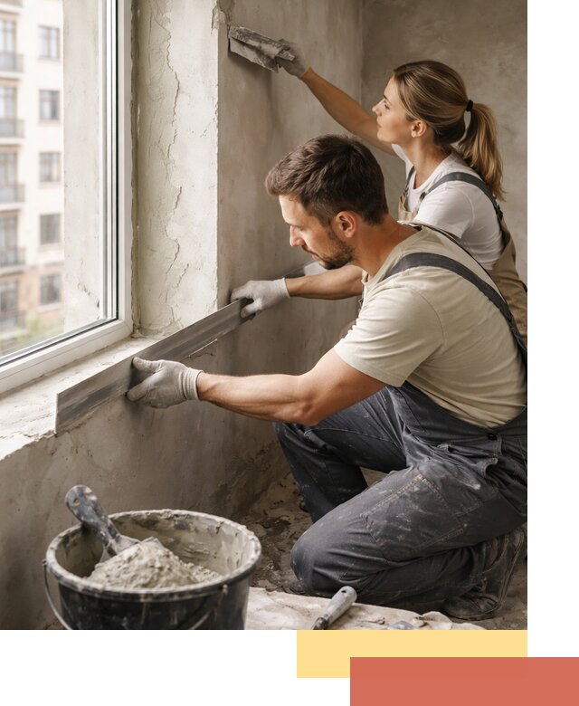 Штукатурка откосов дверей и окон профессионально в Нефтеюганске