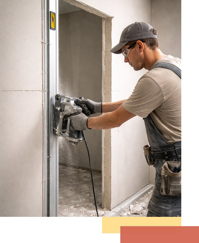 Устройство дверного проема в перегородке в Нефтеюганске