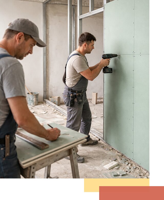 Перегородки из влагостойкого гипсокартона под ключ в Нефтеюганске