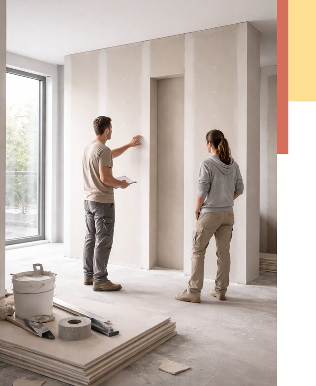 Зонирующая перегородка из гипсокартона в Нефтеюганске от 2847 руб. под ключ | ОТДЕЛОЧНИК-Нфт