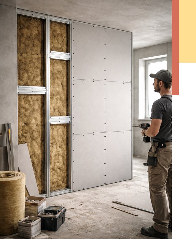 Усиленная перегородка под навеску в Нефтеюганске от 13015 руб. — монтаж под ключ | ОТДЕЛОЧНИК-Нфт