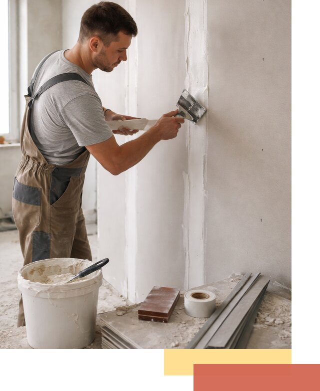 Шпаклевка перегородок из гипсокартона в Нефтеюганске качественно и быстро