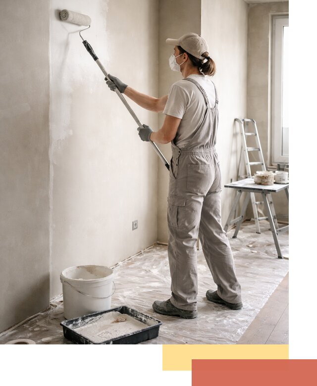 Покраска перегородок из гипсокартона в Нефтеюганске качественно и недорого