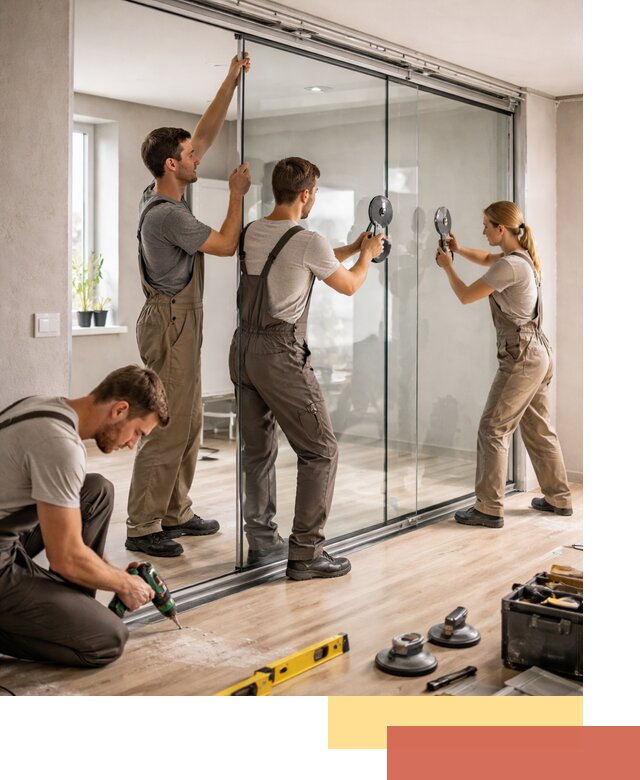 Изготовление стеклянных перегородок на заказ в Нефтеюганске