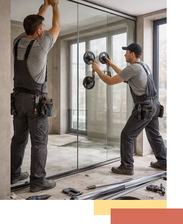 Цельностеклянные перегородки под ключ в Нефтеюганске