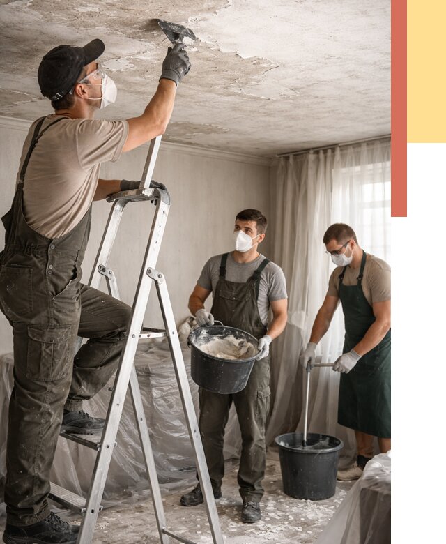 Удаление побелки с потолка в Нефтеюганске от 2542 руб. быстро и недорого | ОТДЕЛОЧНИК-Нфт