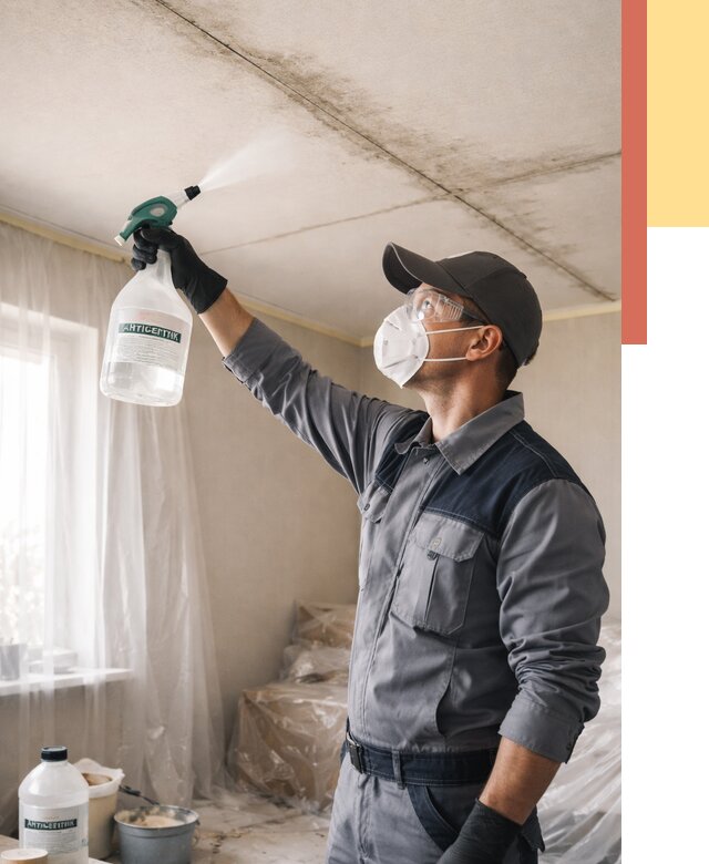 Антисептическая обработка потолка в Нефтеюганске от 2542 руб. | ОТДЕЛОЧНИК-Нфт