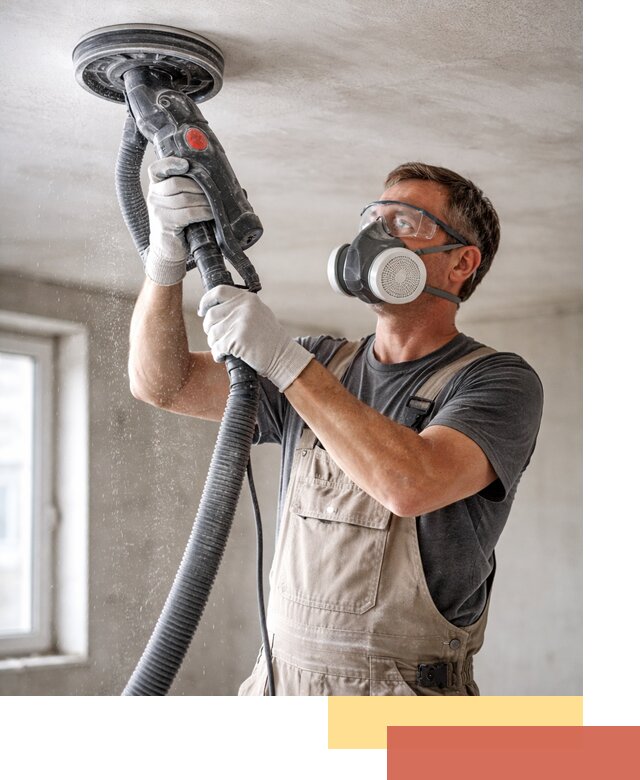 Шлифовка потолка в Нефтеюганске — качественная подготовка под отделку