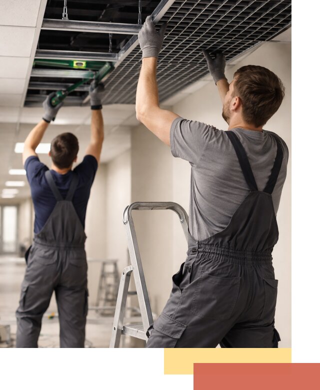 Монтаж потолка Грильято в Нефтеюганске: установка под ключ качественно