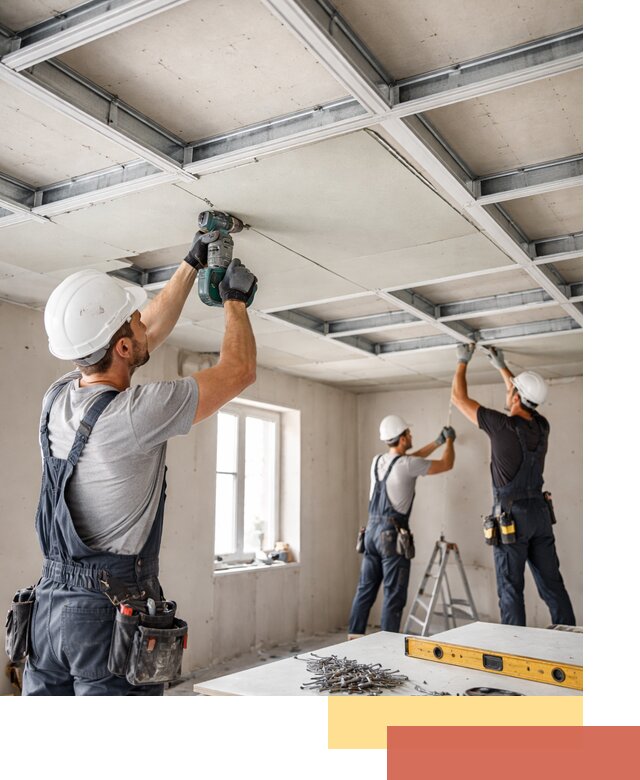 Кессонный потолок из гипсокартона под ключ в Нефтеюганске