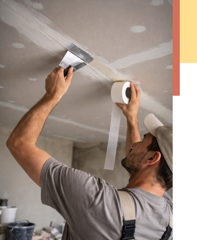 Обработка швов потолка ГКЛ в Нефтеюганске от 7626 руб. под ключ | ОТДЕЛОЧНИК-Нфт