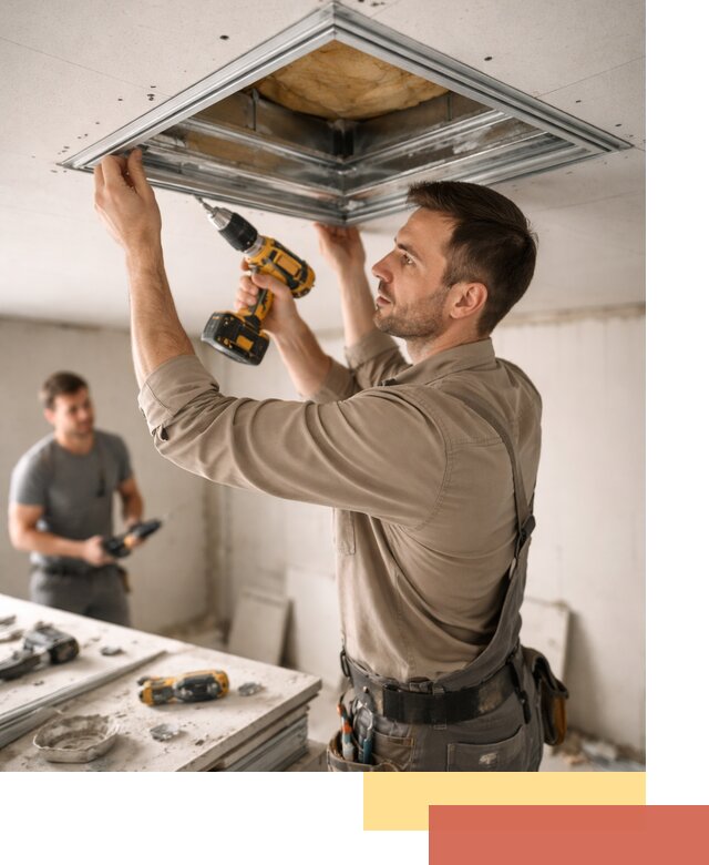 Монтаж люка в потолок из ГКЛ в Нефтеюганске