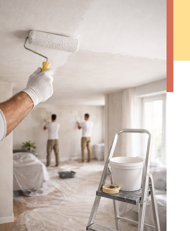 Покраска потолка акриловой краской в Нефтеюганске от 2542 руб. | ОТДЕЛОЧНИК-Нфт