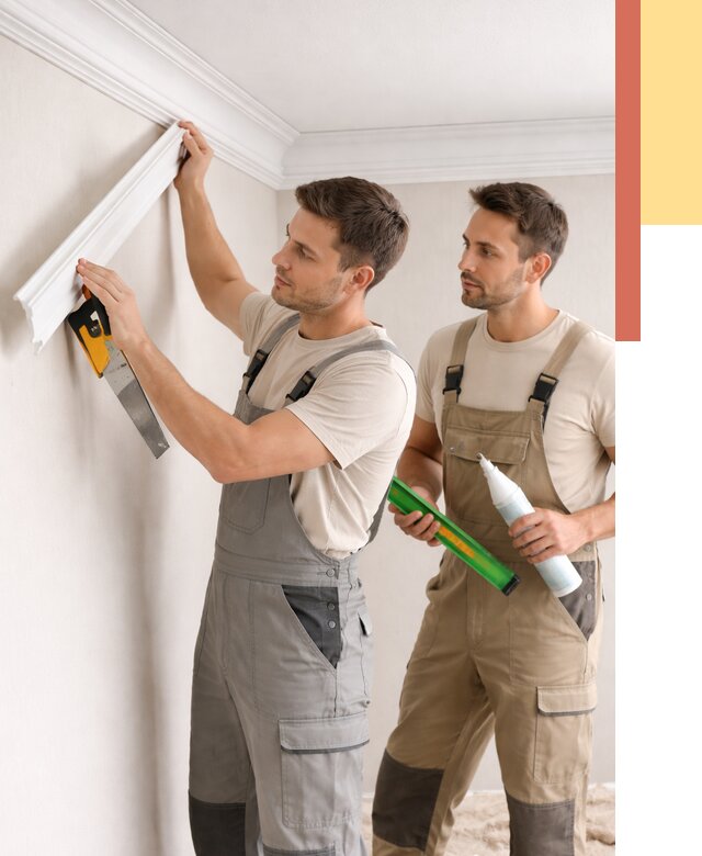 Монтаж потолочного плинтуса в Нефтеюганске от 2339 руб. — быстро и недорого | ОТДЕЛОЧНИК-Нфт