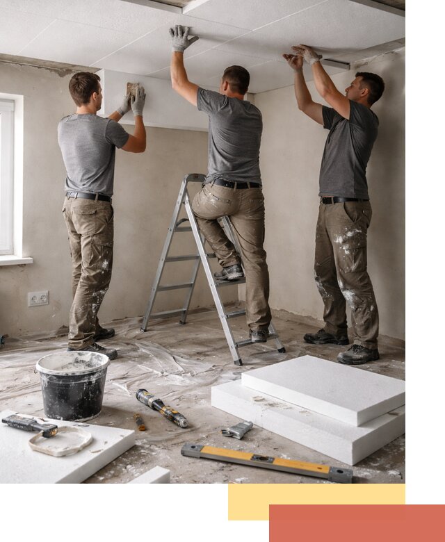 Утепление потолка пенопластом в Нефтеюганске быстро и качественно