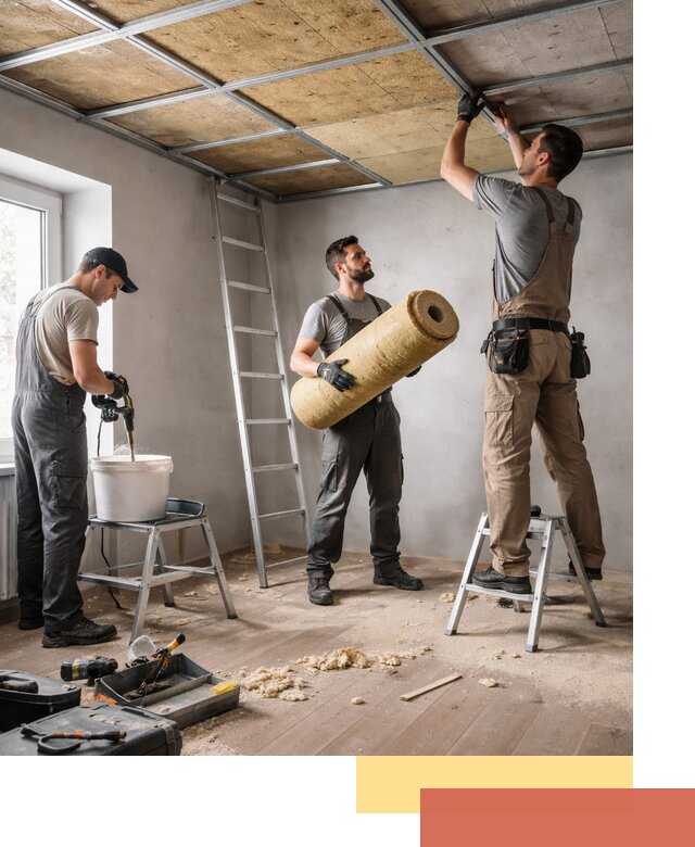 Шумоизоляция потолка в Нефтеюганске: профессиональный монтаж и отделка